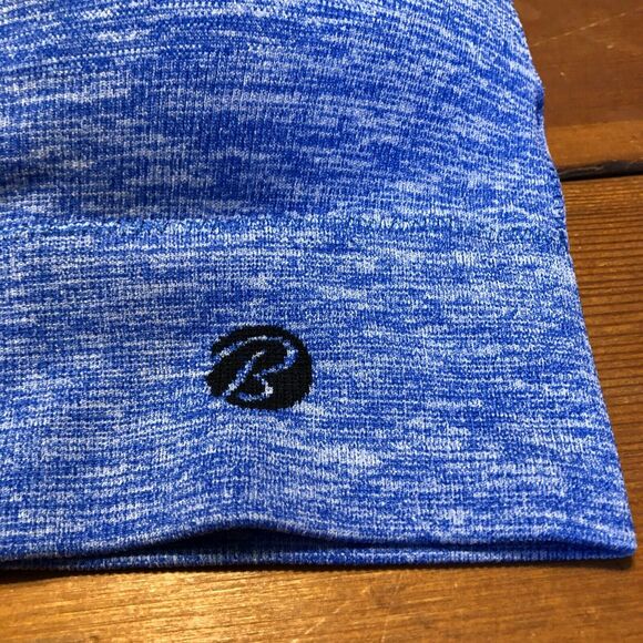 Bally XL Blue Heather Sports Bra Mesh Racerback Light Removeable Padding - Picture 4 of 7